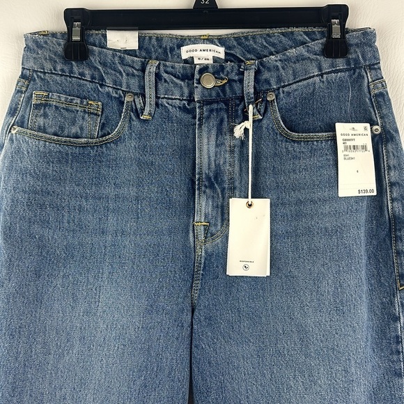 NWT Good American “Good Boy” Curvy Straight Leg Jeans - Picture 2 of 12